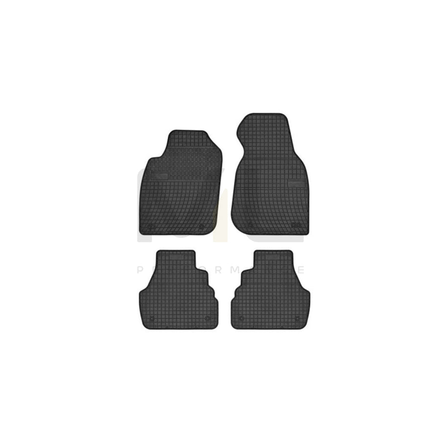 FROGUM Tailored 0723 Floor mat set for AUDI A6 Elastomer, Front and Rear, Quantity: 4, Black, (LHD)
