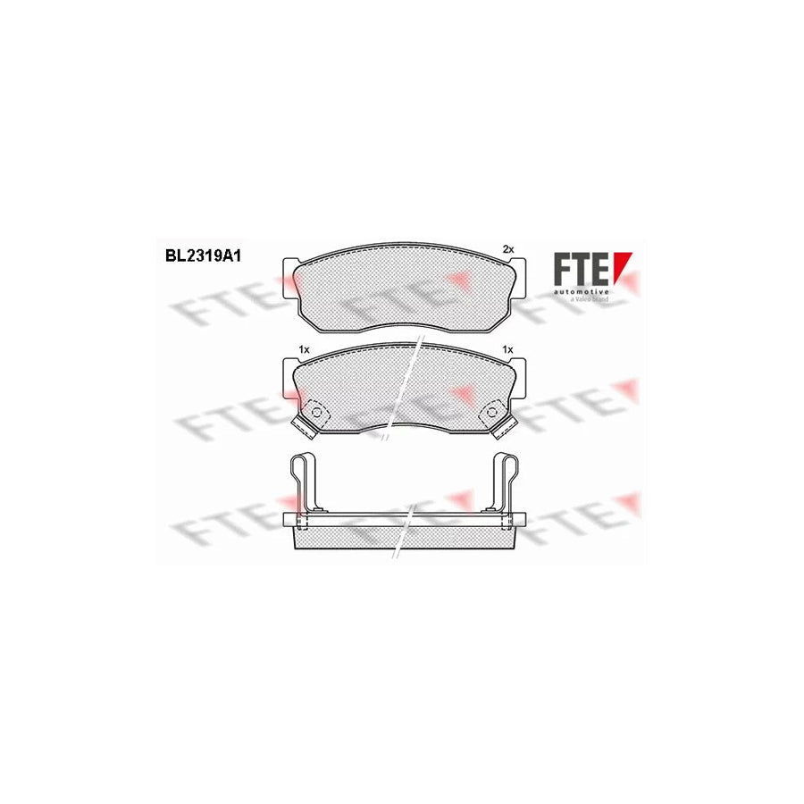 FTE Bl2319A1 Brake Pad Set for Nissan Sunny Coupe (B12)