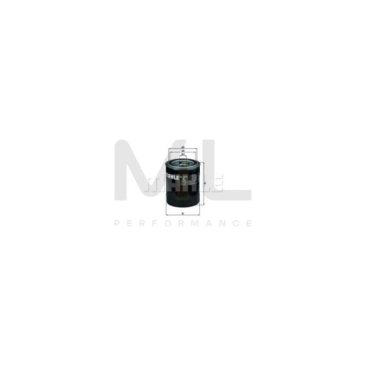 MAHLE ORIGINAL OC 331/1 Oil Filter for SUZUKI GRAND VITARA Spin-on Filter, with one anti-return valve | ML Performance Car Parts