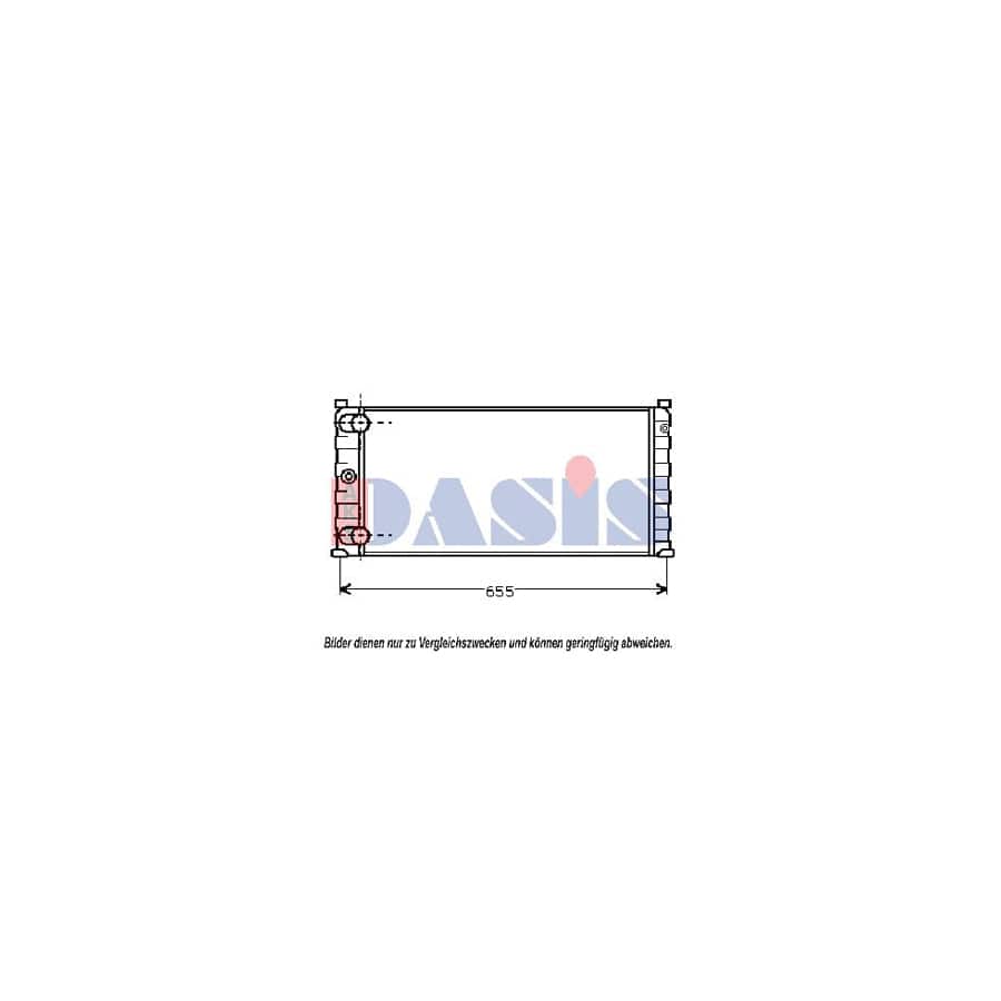 AKS Dasis 080600N Engine Radiator for Fiat Panda I Hatchback (141)