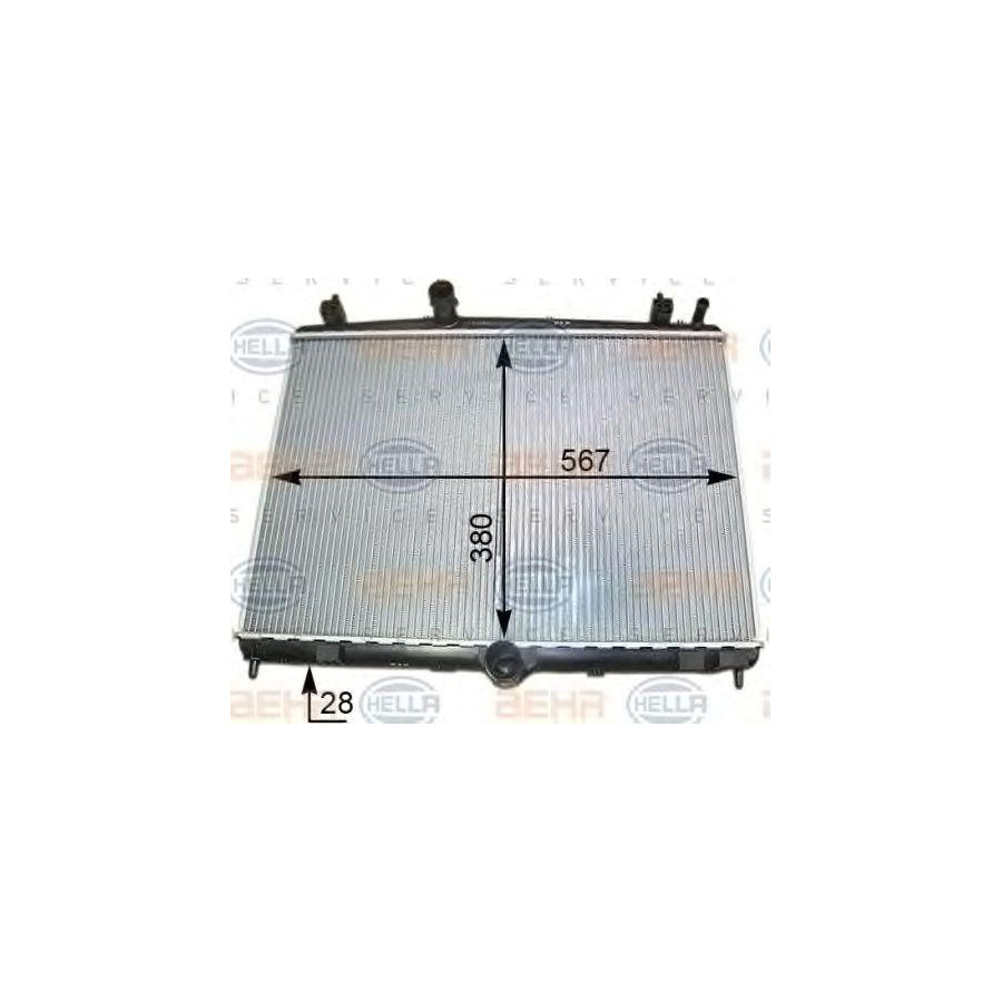 Hella 8MK 376 910-204 Engine Radiator