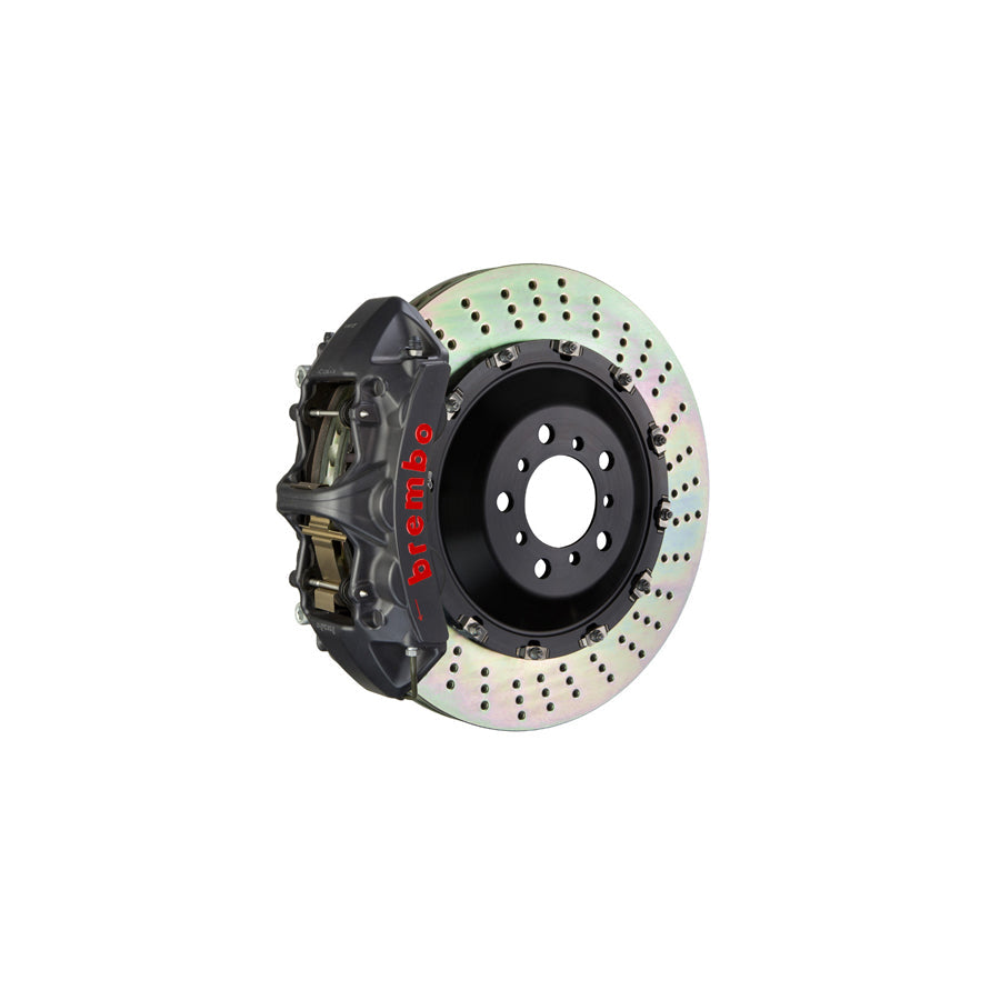 Brembo 1N1.9523AS Porsche Cayenne Front GT-S 6-Pistons Drilled 2-piece Big Brake Kit 405x34mm | ML Performance US Car Parts