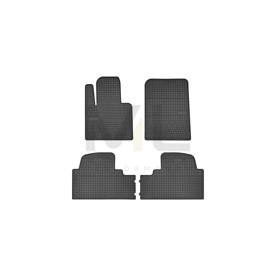 FROGUM Tailored 546047 Floor mat set Elastomer, Front and Rear, Quantity: 4, Black, (LHD)
