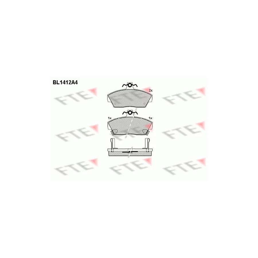 FTE Bl1412A4 Brake Pad Set