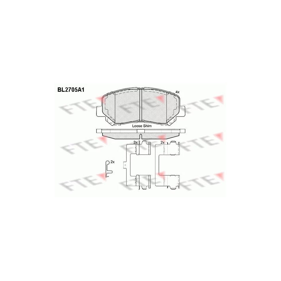 FTE 9010931 Brake Pad Set for Mazda CX-5