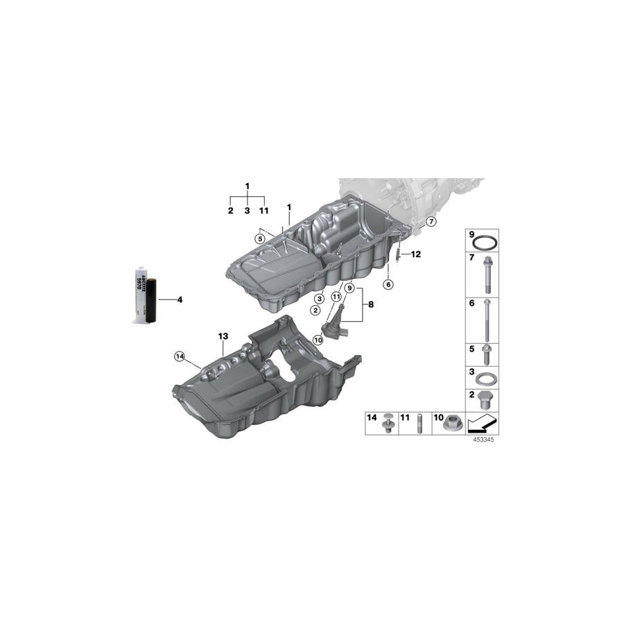 Genuine BMW 11138580126 G12 F22 F34 Oil Pan (Inc. M140i, 740i & M340i) | ML Performance US Car Parts