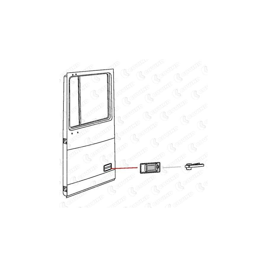 Covind Xf0/197 Door-Handle Frame