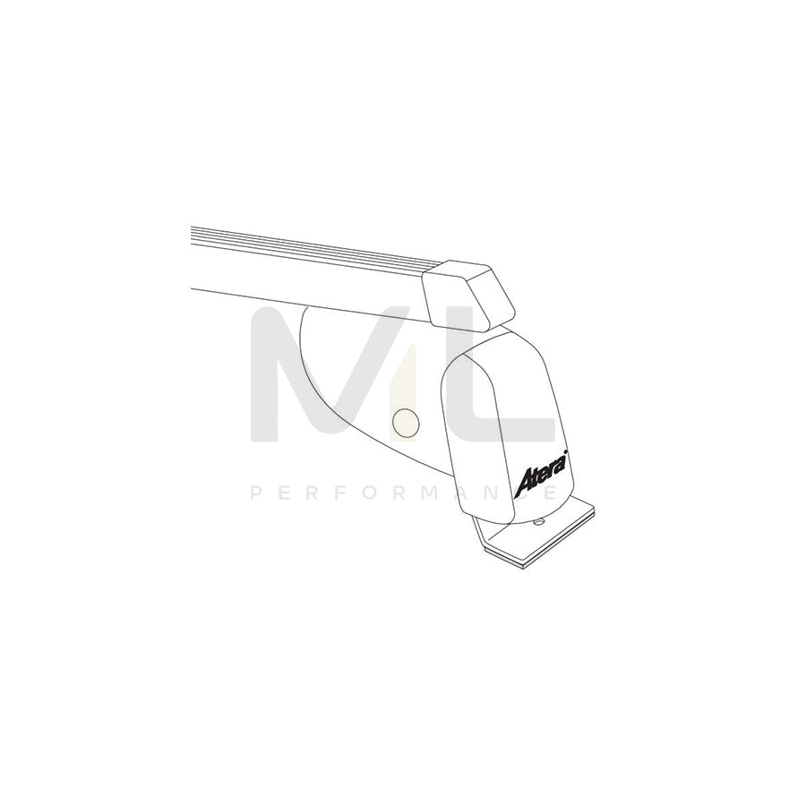 Atera Signo 044105 Roof bars for Fiat Doblo for cars without rails, 122 cm, 100 kg, Steel