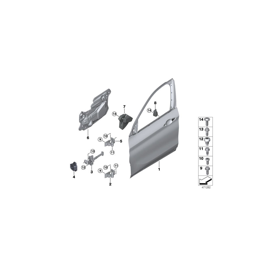 Genuine BMW 51487397312 F48 Crashpad Door Top Right (Inc. X1 20iX, X1 28iX & X1 18d) | ML Performance US Car Parts