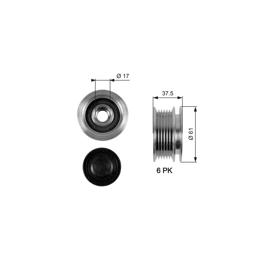 Gates OAP7072 Alternator Freewheel Clutch