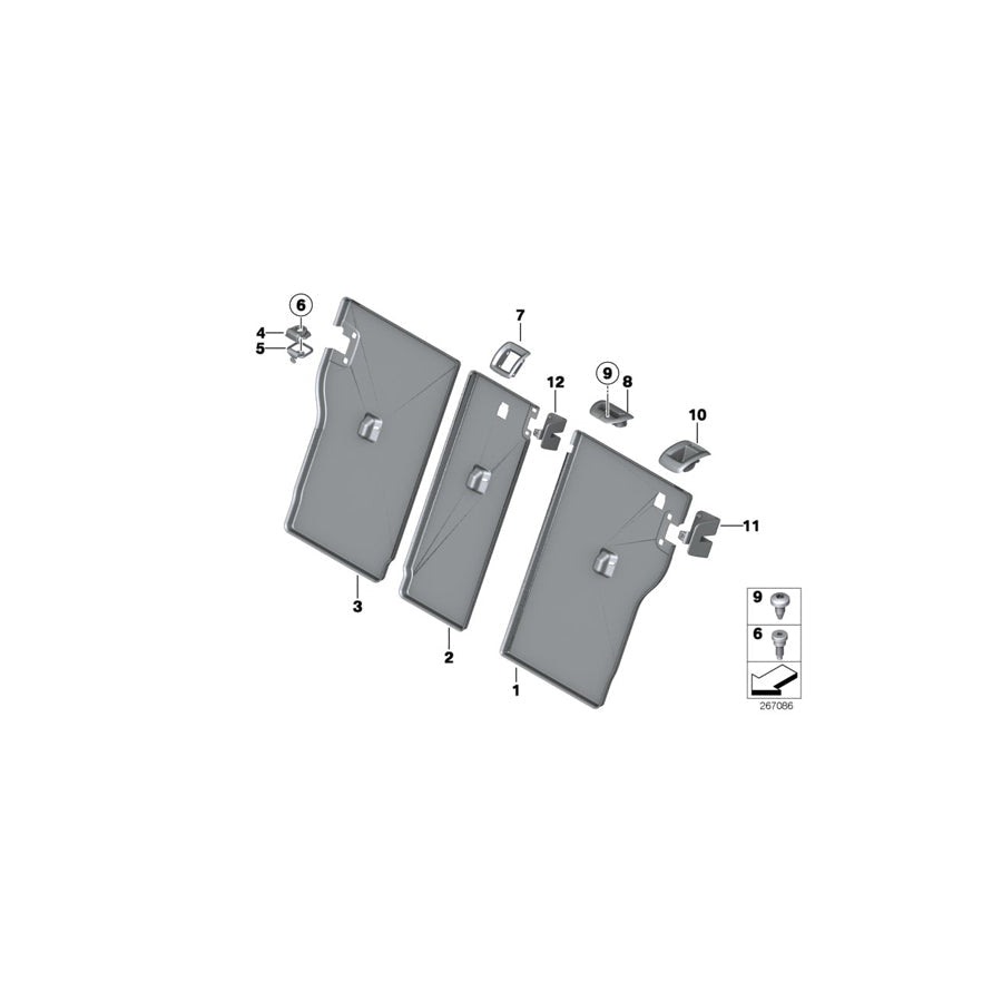 Genuine BMW 52207291679 F34 F31 F21 Cover, Belt Outlet SCHWARZ (Inc. 428iX, 420dX & 425d) | ML Performance US Car Parts