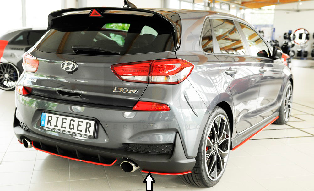 Rieger 00076003 Hyundai Rear Side Splitter (i30 N-Performance & i30 N) 4 | ML Performance UK Car Parts