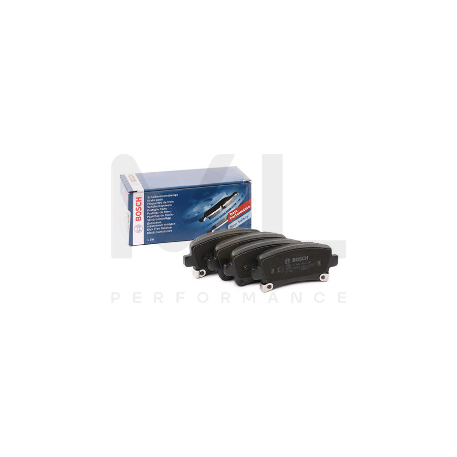 Bosch 0986494297 Brake Pad Set With Acoustic Wear Warning, With Anti-Squeak Plate, With Mounting Manual BP1233 | ML Performance Car Parts