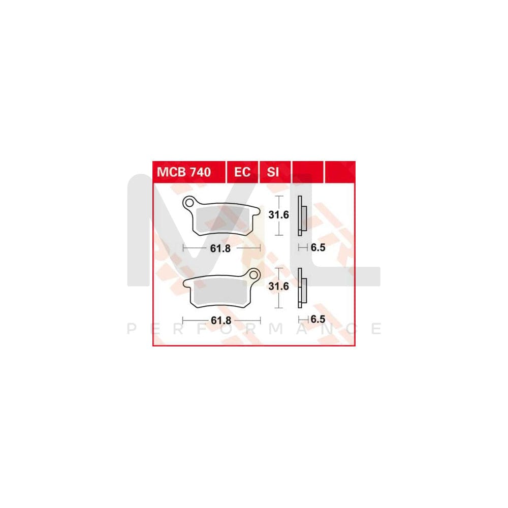 TRW Sinter Offroad Mcb740Si Brake Pad Set | ML Performance Car Parts
