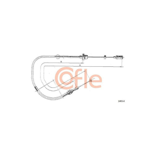 Cofle 92.1403.4 Throttle Cable for Fiat Cinquecento (170)