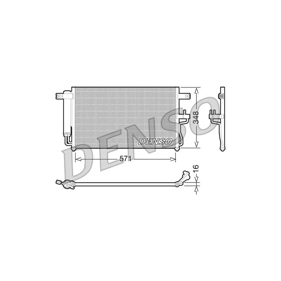 DENSO DCN41001 Air Conditioning Condenser