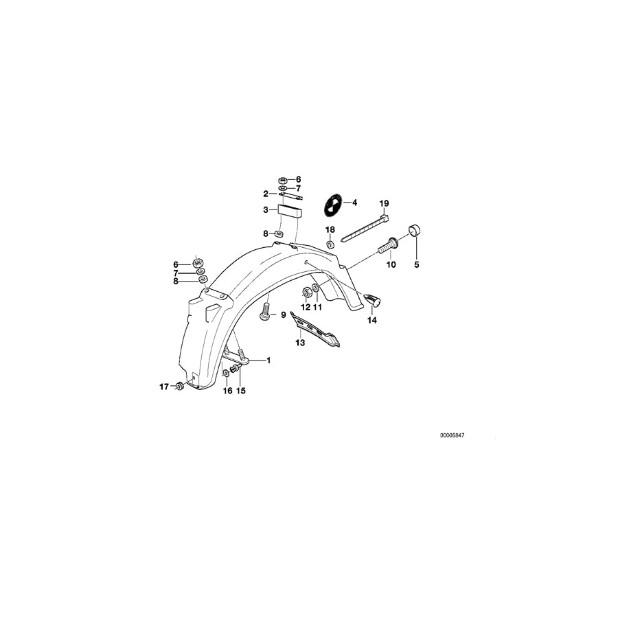 Genuine BMW 46622331806 Reinforcement Plate (Inc. R 80 GS) 1 | ML Performance US Car Parts