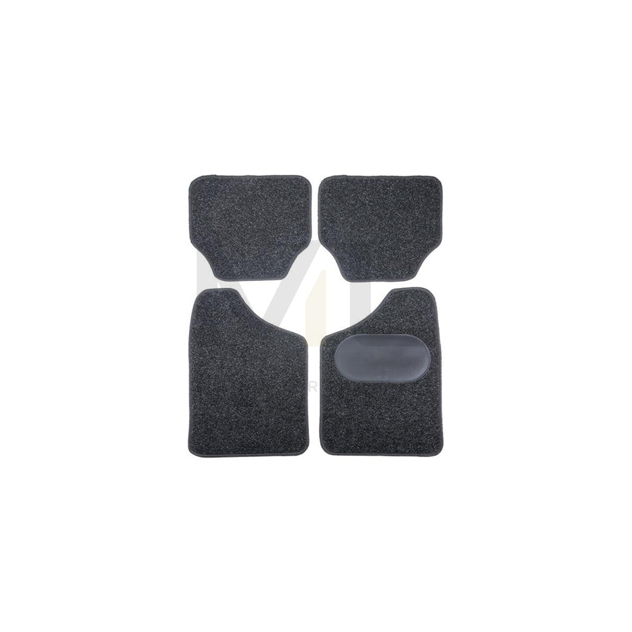 POLGUM Universal fit 9900-2 Floor mat set Textile, Front and Rear, Quantity: 4, Black