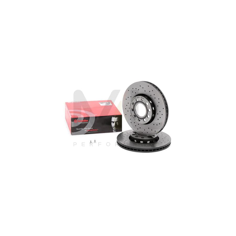 BREMBO XTRA LINE 09.5745.2X Brake Disc Perforated / Vented, Coated, High-carbon, with bolts/screws | ML Performance Car Parts
