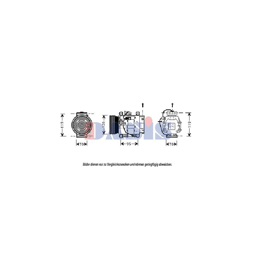 AKS Dasis 853850N Compressor, Air Conditioning
