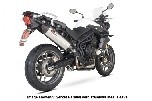 Scorpion RTR68CEO Triumph Tiger 800 Serket Parallel Slip-On - Carbon Fibre Sleeve | ML Performance US US