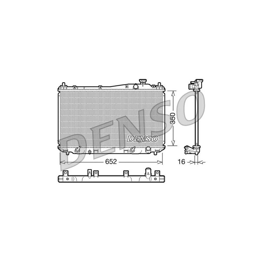 DENSO DRM40019 Engine Radiator for Honda CIVIC