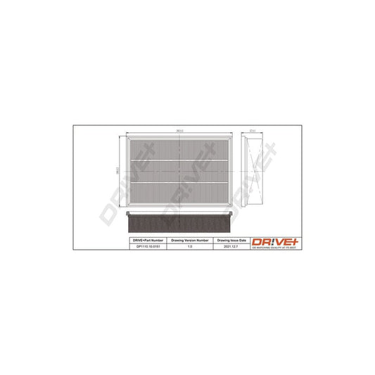 Dr!Ve+ Dp1110.10.0151 Air Filter