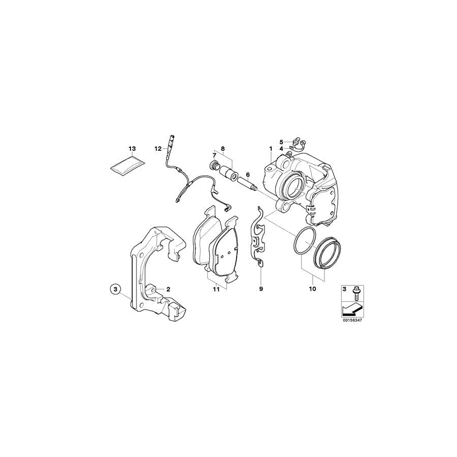 Genuine BMW 34116776786 E70 F16 E71 Caliper Housing Right (Inc. X6 50iX 4.4, X6 35iX & X5 4.8i) | ML Performance US