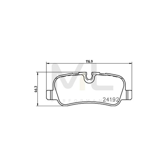 Hella 8DB 355 011-981 Brake Pad Set Prepared For Wear Indicator, With Accessories