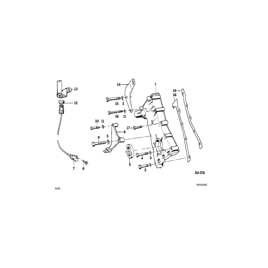 Genuine BMW 11141266134 E23 E28 E12 Supporting Arm (Inc. 635CSi, 728 & 525i) | ML Performance US Car Parts