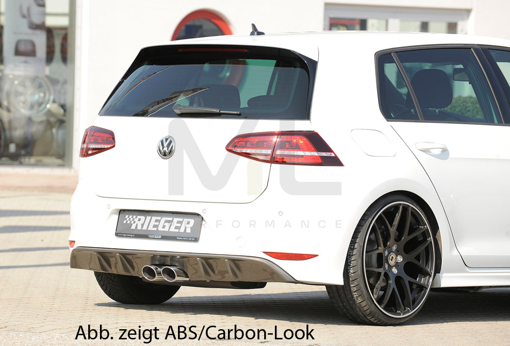 Rieger 00088093 VW Mk7 Golf Rear Diffuser 3 | ML Performance UK Car Parts