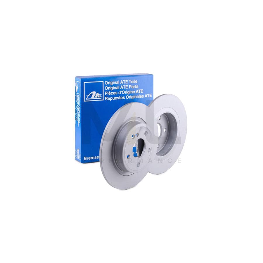 ATE 24.0110-0382.1 Brake Disc Solid, Coated, with bolts/screws  - 1 piece