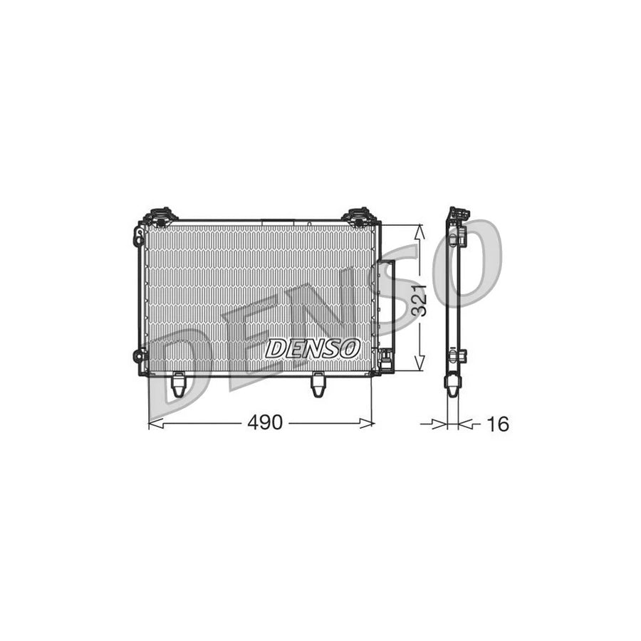 DENSO DCN50002 Air Conditioning Condenser for Toyota Yaris