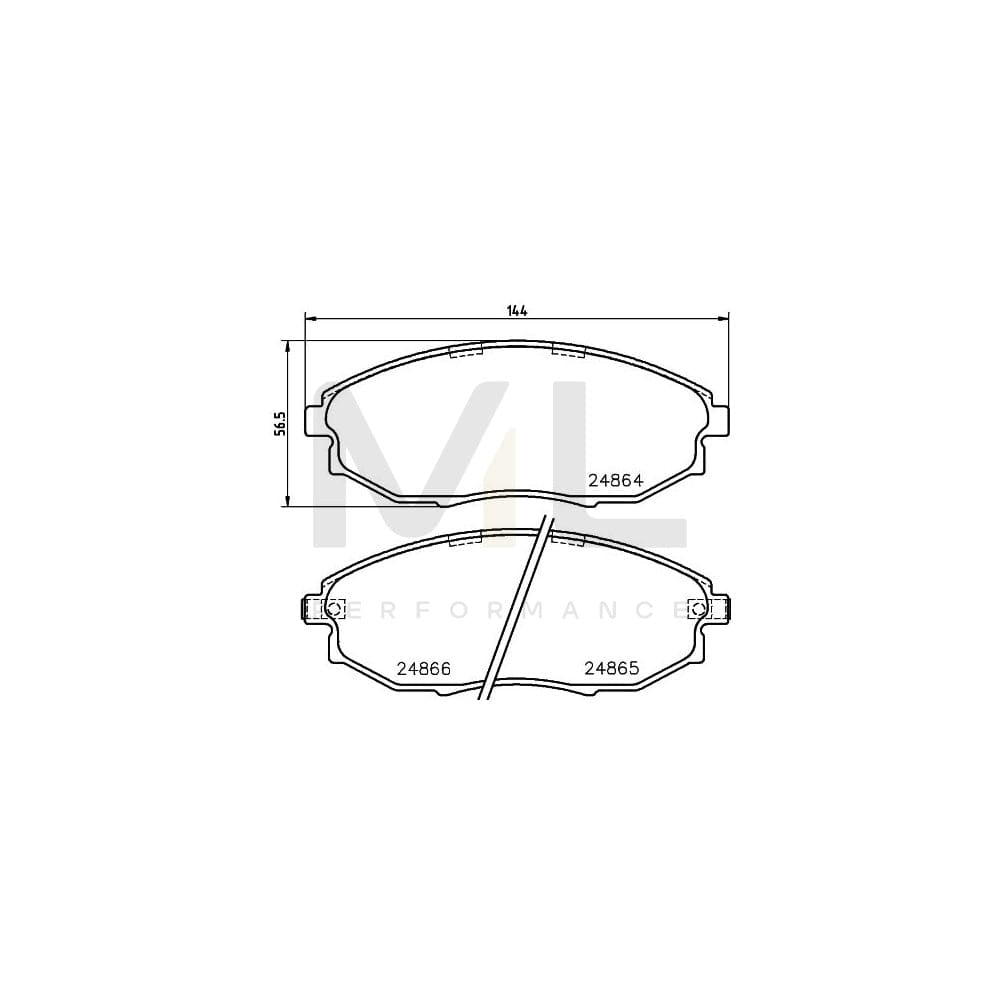 Hella 8DB 355 014-931 Brake Pad Set