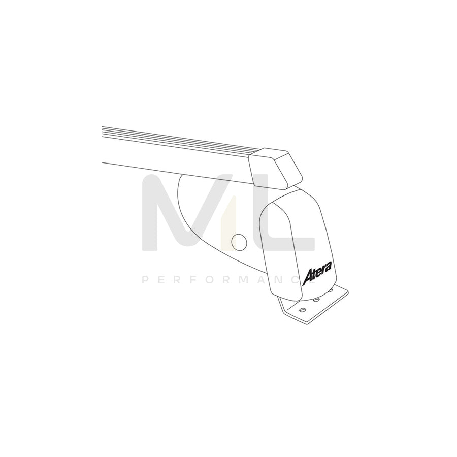 Atera Signo 044149 Roof bars for cars without rails, 137 cm, 150 kg, Steel