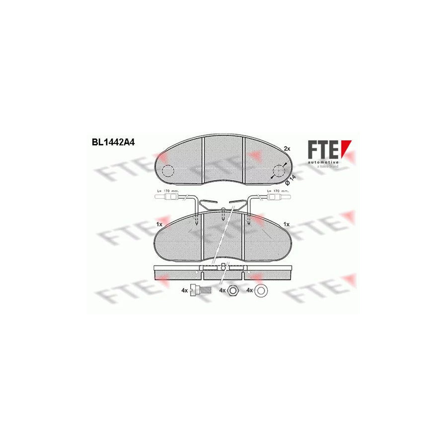FTE Bl1442A4 Brake Pad Set