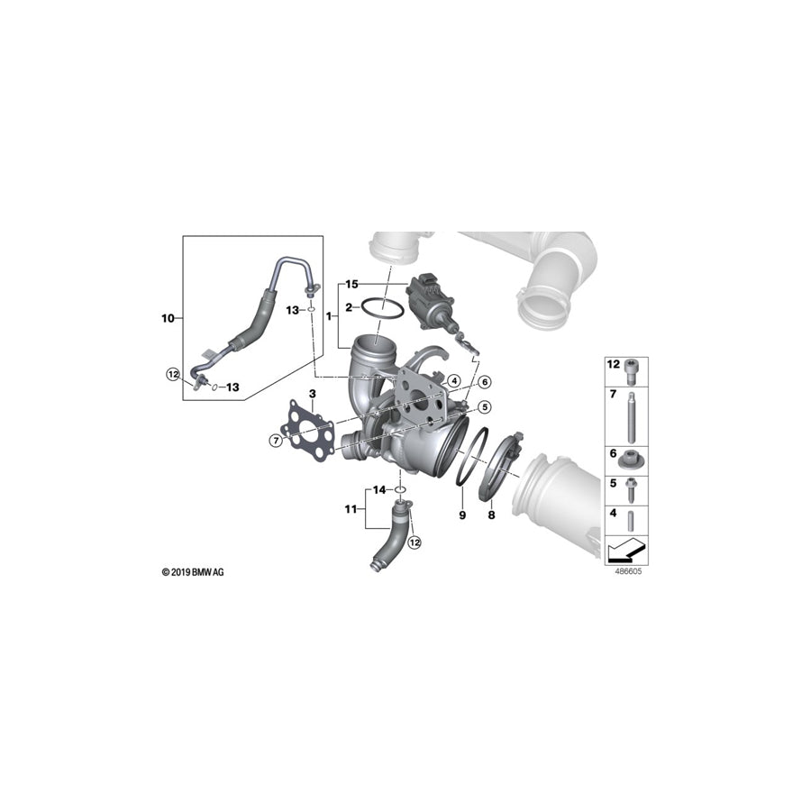 Genuine BMW 11428629963 F45 F46 Oil Return Line (Inc. 216i, One & Cooper) | ML Performance US Car Parts