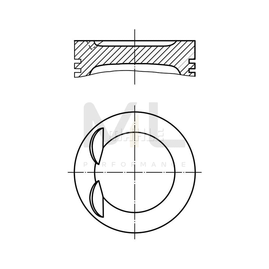 MAHLE ORIGINAL 012 27 03 Piston for OPEL Astra G CC (T98) 86,5 mm | ML Performance Car Parts