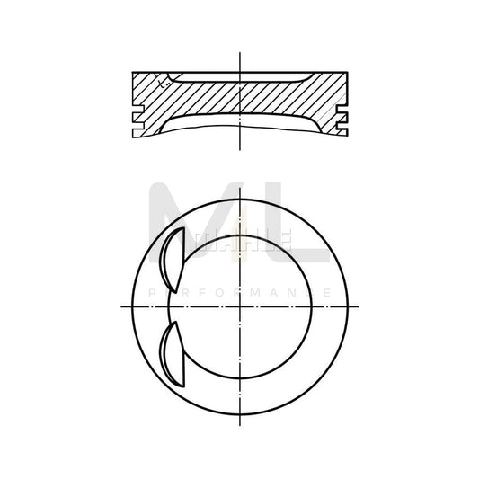 MAHLE ORIGINAL 012 27 03 Piston for OPEL Astra G CC (T98) 86,5 mm | ML Performance Car Parts