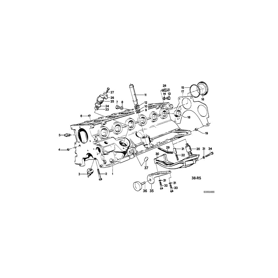 Genuine BMW 11141286342 E30 E34 E28 Bowl Reinforcement (Inc. 524td, 325e & 325i) | ML Performance US Car Parts