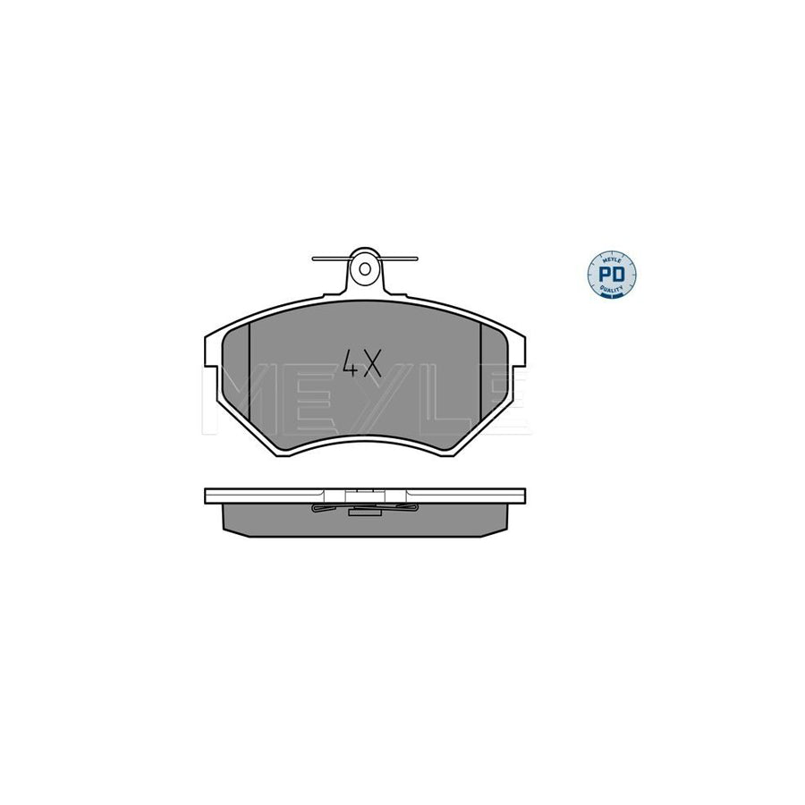 Meyle 025 201 6816/Pd Brake Pad Set