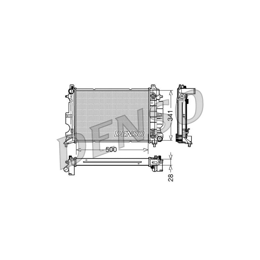 DENSO DRM25013 Engine Radiator