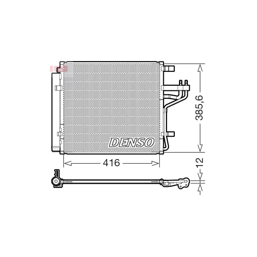 DENSO DCN43014 Air Conditioning Condenser for KIA Picanto III (Ja)