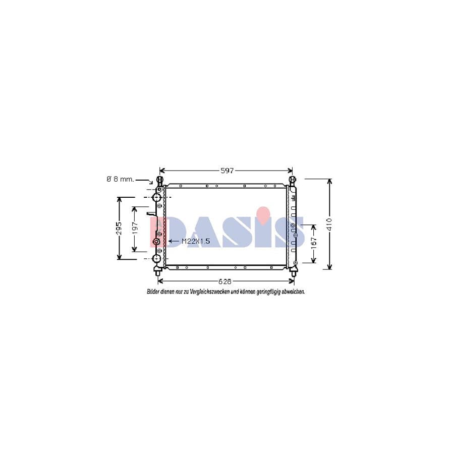 AKS Dasis 080700N Engine Radiator
