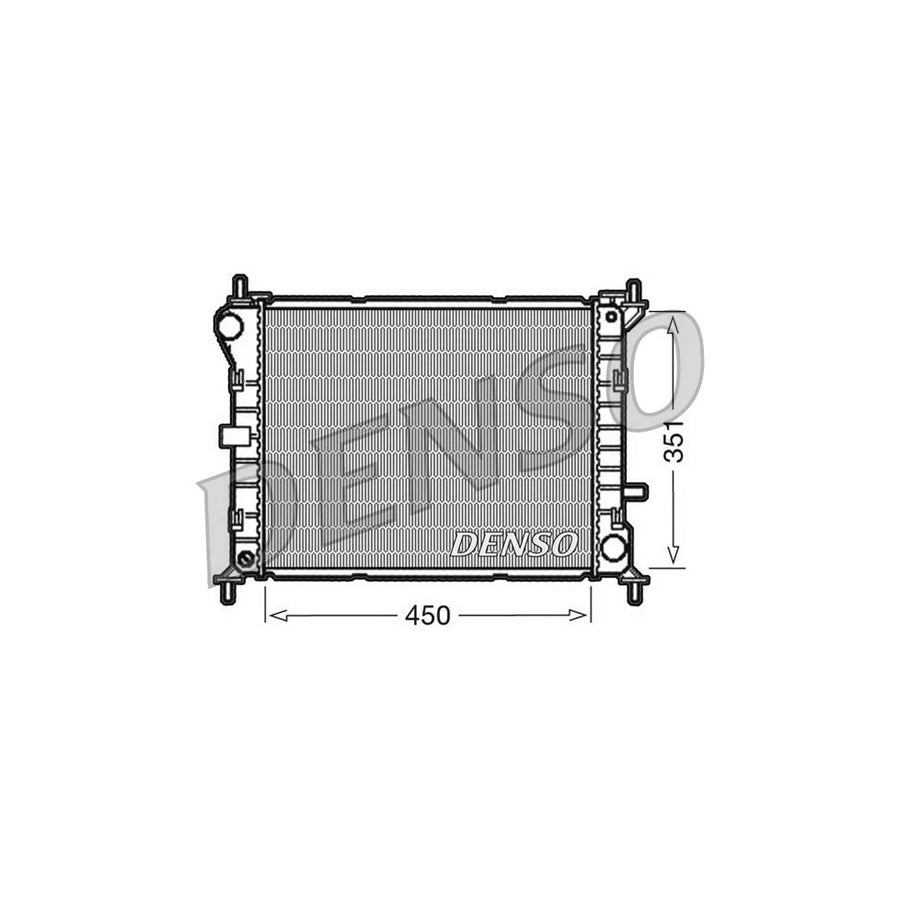 DENSO DRM10050 Engine Radiator for Ford Focus
