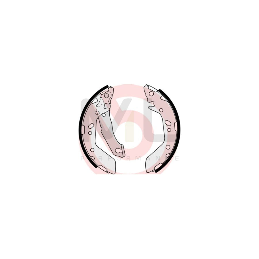 BREMBO S 30 517 Brake Shoe Set with handbrake lever | ML Performance Car Parts