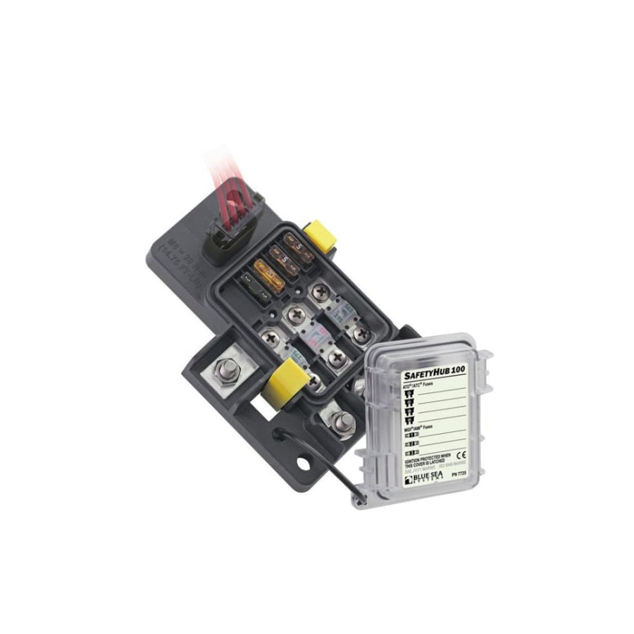 Blue Sea Systems SafetyHub 100 Fuse Block - 7725B-BSS