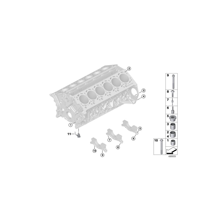 Genuine BMW 11428623611 G12 Oil Spraying Nozzle (Inc. M760iX & M760LiX) | ML Performance US Car Parts