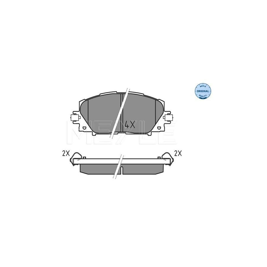 Meyle 025 244 5116 Brake Pad Set For Toyota Prius