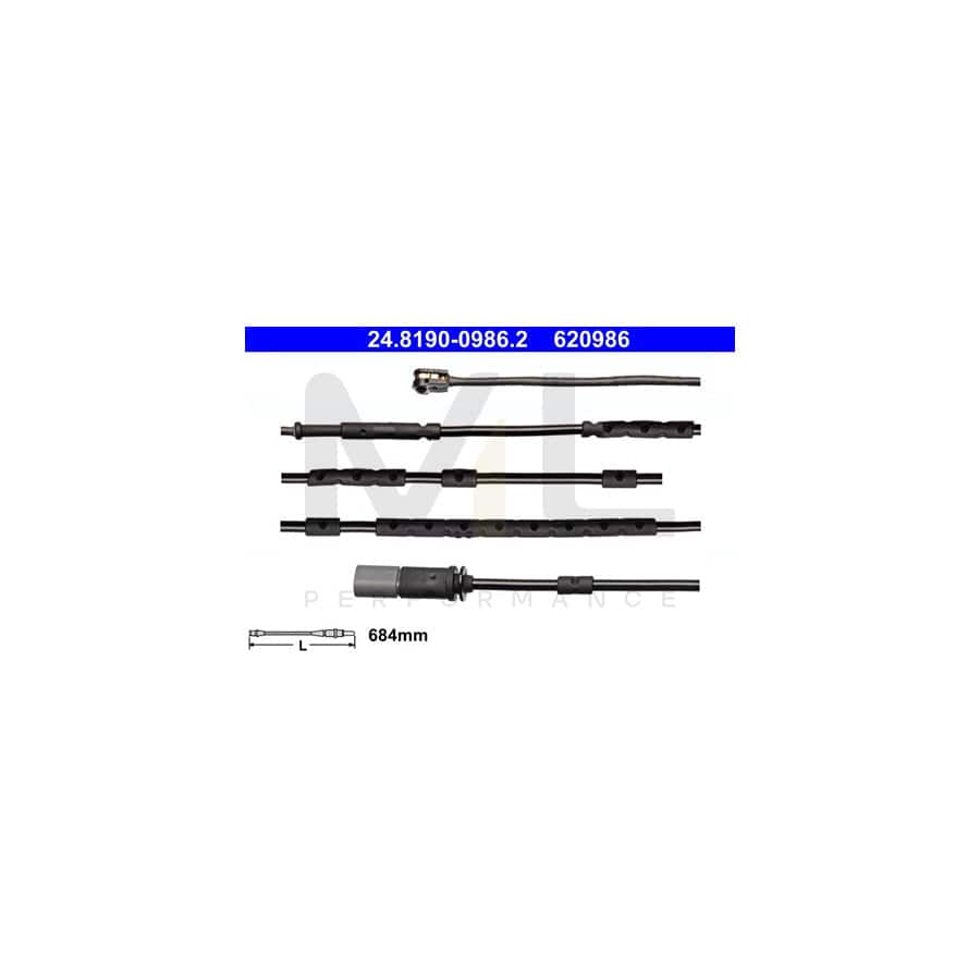 ATE 24.8190-0986.2 Brake pad wear sensor for BMW i3 (I01)